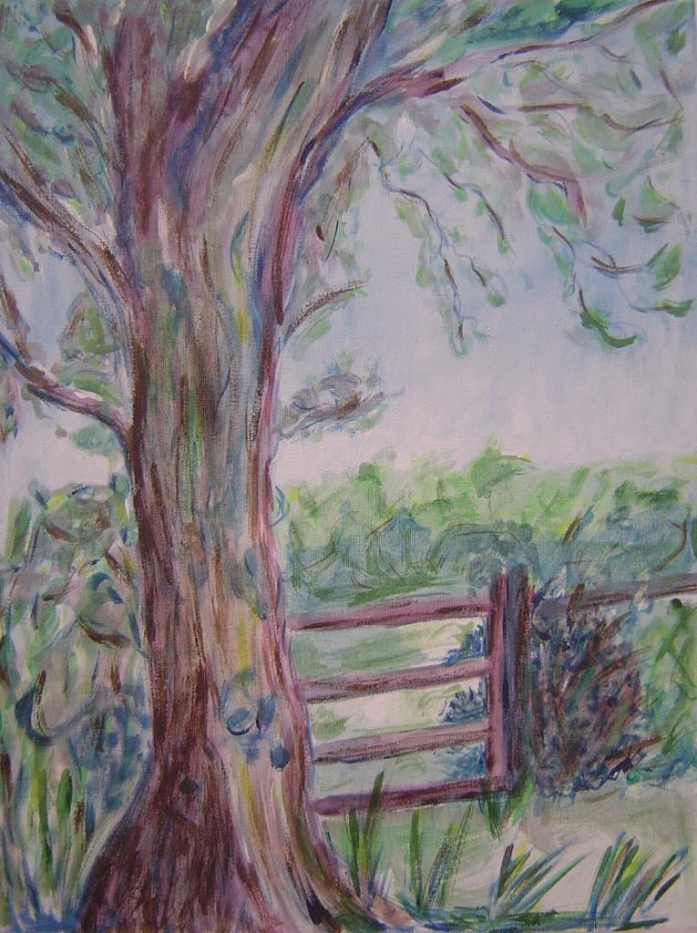 arbre et barrière